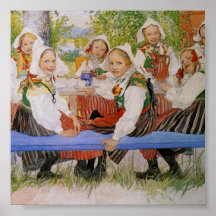 Kersti's Birthday 1909 Print