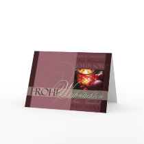 Kerze und Kugeln • Weihnachtskarte cards