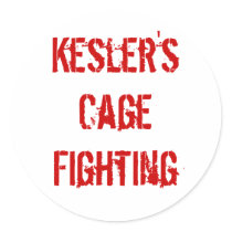 Kesler's Cage Fighting stickers by brandonkesler Kesler's Cage Fighting stickers