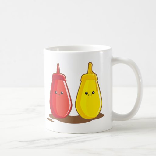 Ketchup and Mustard Mugs