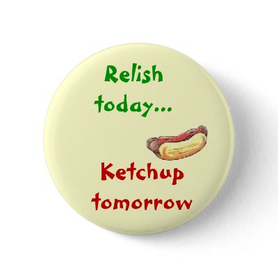 Ketchup and Relish Pinback Button by trish1968