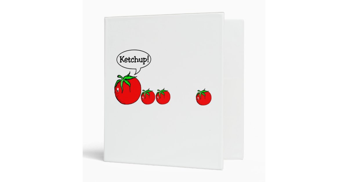 Ketchup Joke Binder Zazzle