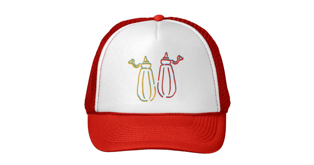 Ketchup & Mustard Hat Zazzle