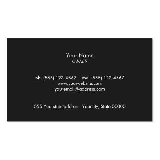 Kettle Bell Personal Trainer Fitness White 2 Business Cards (back side)