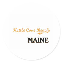 Kettle Cove Beach Maine Classic Sticker