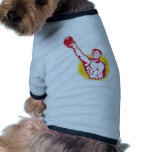 Kettlebell Exercise Weight Training Retro Pet Tee Shirt