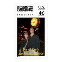 Kev & Des at Fisherman's Warf, Des & Kevin SanF... Postage Stamp