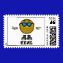 KEWL Emoticon Postage Stamp