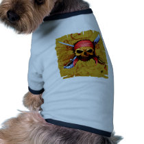 Kewl Pirate Art Doggie T-shirt