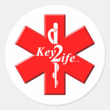 Key2Life Star of Life Round Sticker
