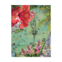 Key Biscayne Postcard by SBCSTUDIO Key Biscayne Postcard