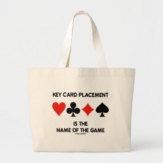 Key Card Placement Is The Name Of The Game Bridge Canvas Bags
