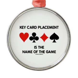 Key Card Placement Is The Name Of The Game Bridge Christmas Tree Ornaments
