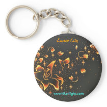 Key Chain - Easter Lily