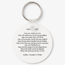 {KEY CHAIN} “LIES, LIES, LIES” keychains