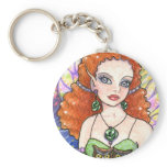 Key Chain Owl Flower Fairy Fantasy by Ann Howard