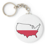 Key Chain: Polish in USA keychains