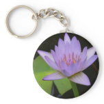 Key Chain  Soft Lavender Water Lily