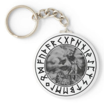 Key Chain Thor rune shield