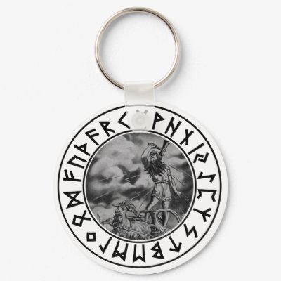 Key Chain Thor rune shield by johnpryor2000