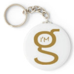Key Chain with Brown Logo