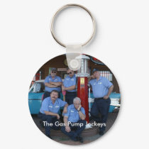 Key chain with Gas Pump Jockeys Photo keychains