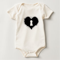 key hole heart . t-shirts