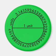 Key Lime Pi Circle Magnet