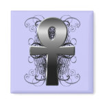 "Key of Life (Ankh)" in Chrome Magnet