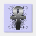 "Key of Life (Ankh)" in Chrome Magnet magnets