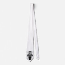 "Key of Life (Ankh)" in Chrome Neck Tie