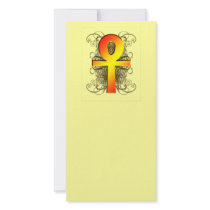 "Key of Life (Ankh)" in Gold Bookmarks Photo Greeting Card