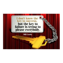 Key to Failure inspirational poster print
