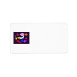 Key to Happiness Black Personalized Address Label