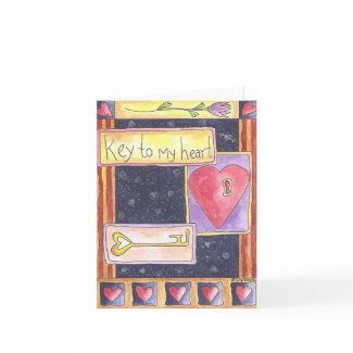 Key to My Heart card