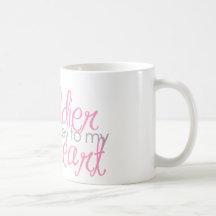 Key to my heart coffee mugs