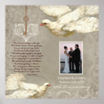 Key to my Heart Dove Bereavement Memorial Print