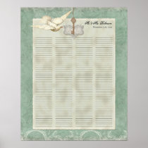 Key to my Heart, Doves Guest Book Signing Poster