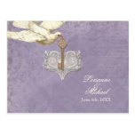 Key to my Heart, Doves RSVP Response Postcard