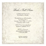 Key to my Heart, Doves Swirl Weddings Invite