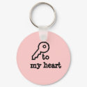 "key to my heart" keychain by rubymonkey "key to my heart" keychain