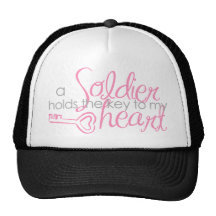Key to my heart mesh hat