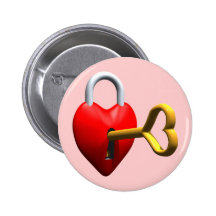 Key To My Heart T-shirts and Gifts Pinback Button