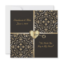 Key to my Heart Wedding Invitation