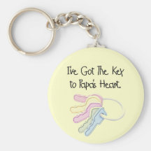 Key to Papa's Heart Tshirts and Gifts Keychain