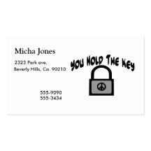 Key To Peace Business Card
