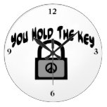 Key To Peace wall clocks
