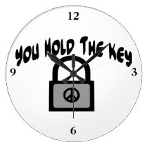 Key To Peace Wall Clock