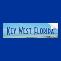 Key West Florida Aquamarine Ocean Bumper Sticker bumper stickers