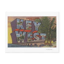 Key West, Florida - Large Letter Scenes Post Card